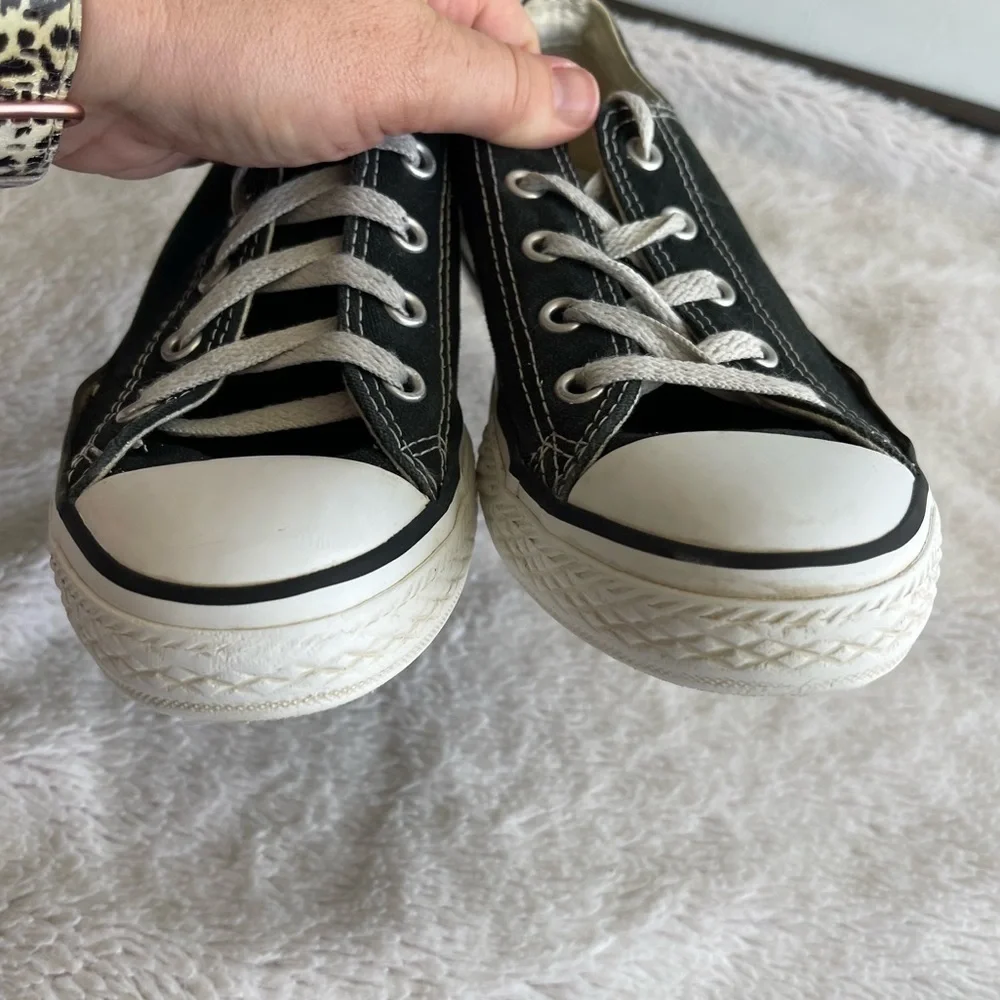 Converse all star black and white low top sneakers